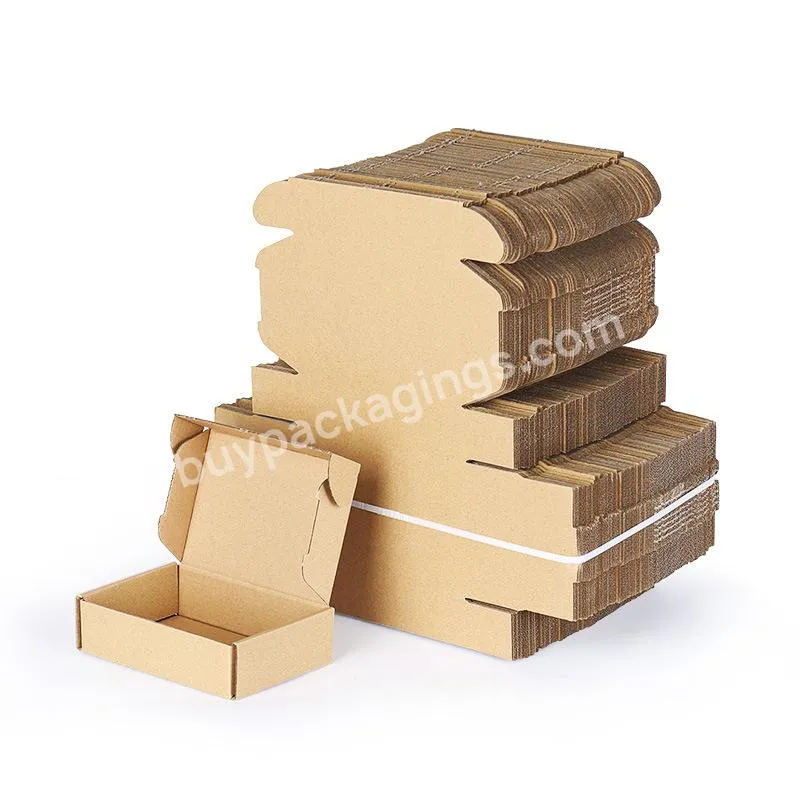 Custom corrugated gift fold box eco friendly shipping paper mailer box packaging with logo