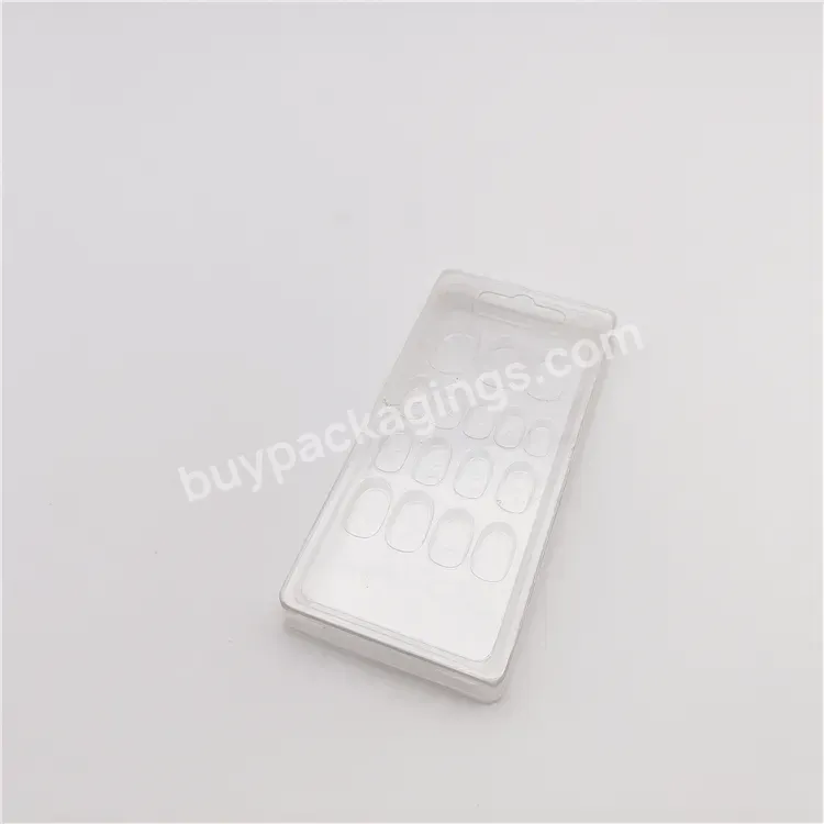 Custom Cosmetic False Nail Plastic Product Container Wax Melt Tray Insert Nails Box Packaging