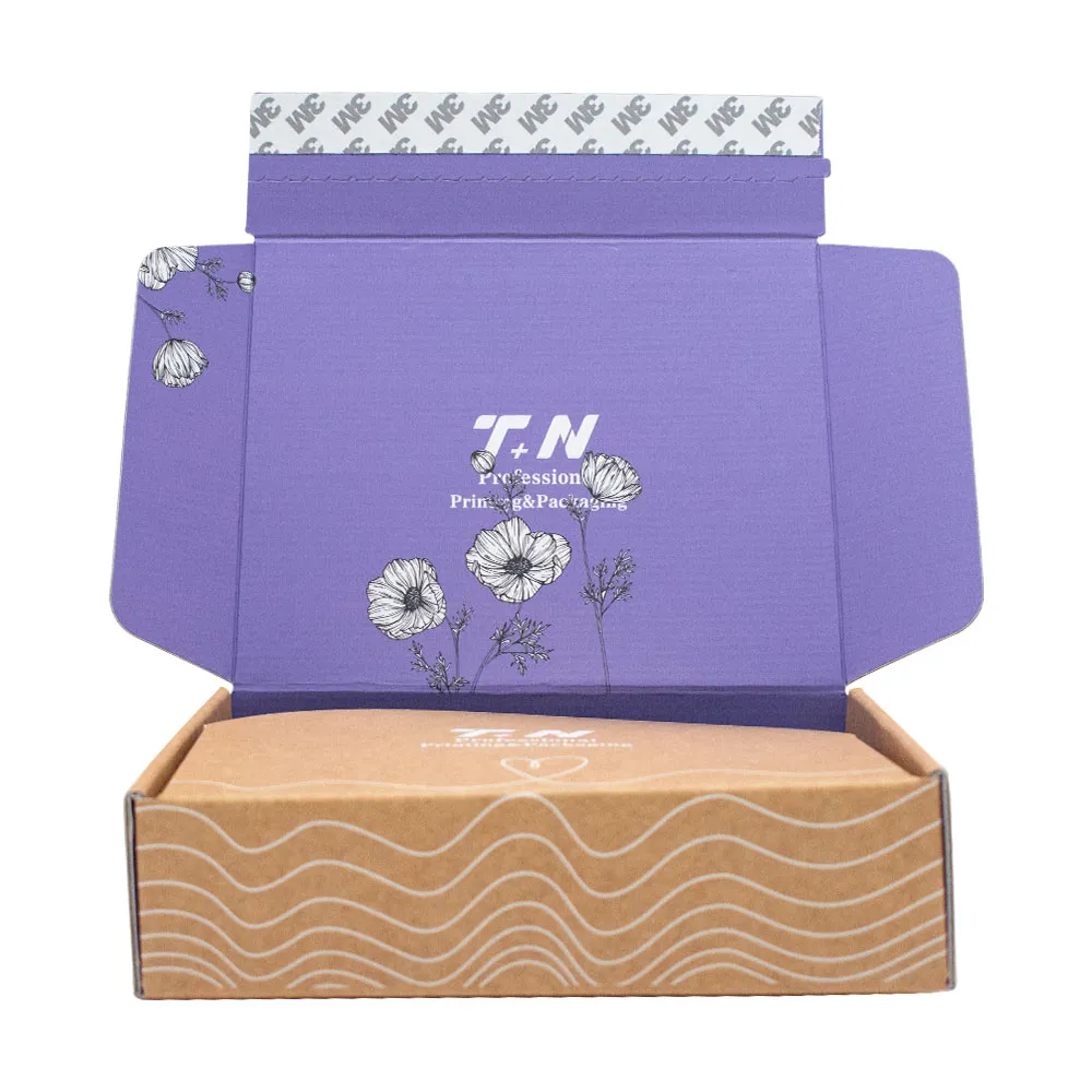 Custom Delivery Shipping Eco Friendly Clothing Packaging Kraft Paper Corrugated Gift Packaging Boxes