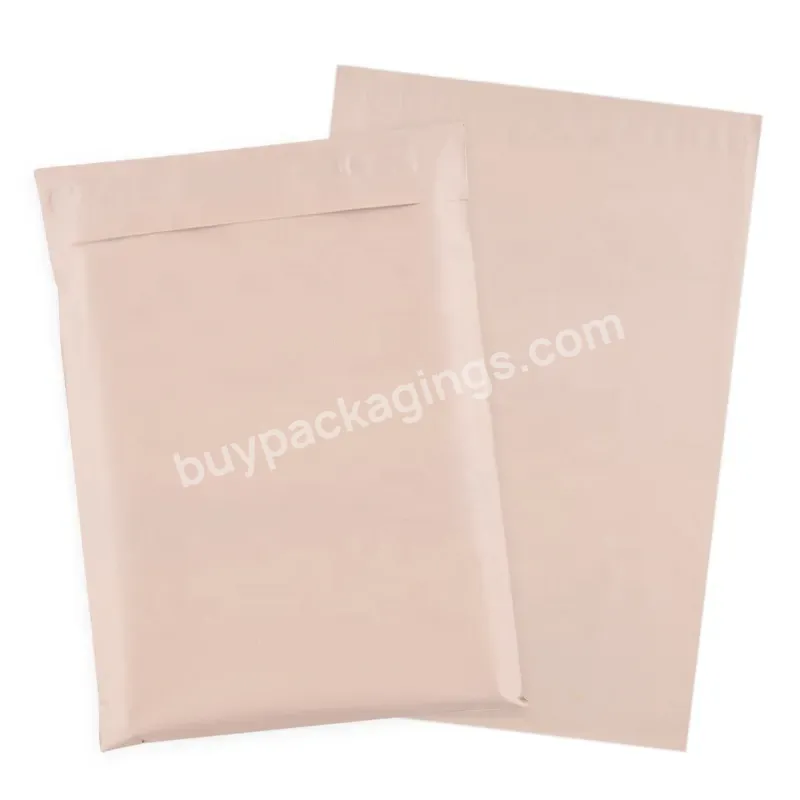 Custom Design 100% Biodegradable Packaging Envelopes Bags Mailing Bags Nude Color Poly Mailers - Buy Custom Logo Bags For Clothes Biodegradable Mailing Bag,Clothing Packaging Bag Luxurious Mailing Bag,Custom Logo Mailing Bag Poly Nude Shipping Bags.