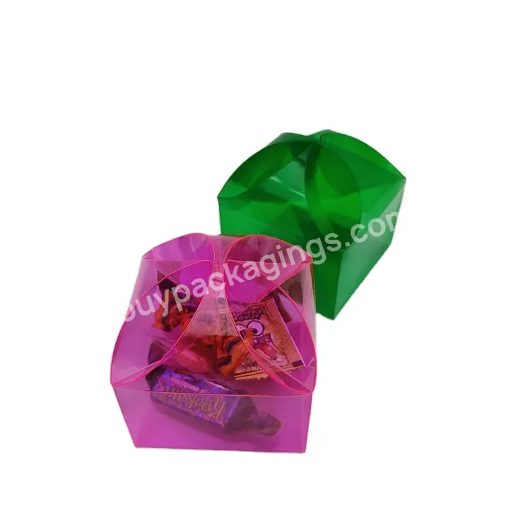 Custom Design Color Foldable Acetate Box Clear Vinyl Pvc Pet Plastic Gift Box Packaging Box - Buy Acetate Boxes For Gifts,Acetate Plastic Transparent Box,Candy Gift Box.