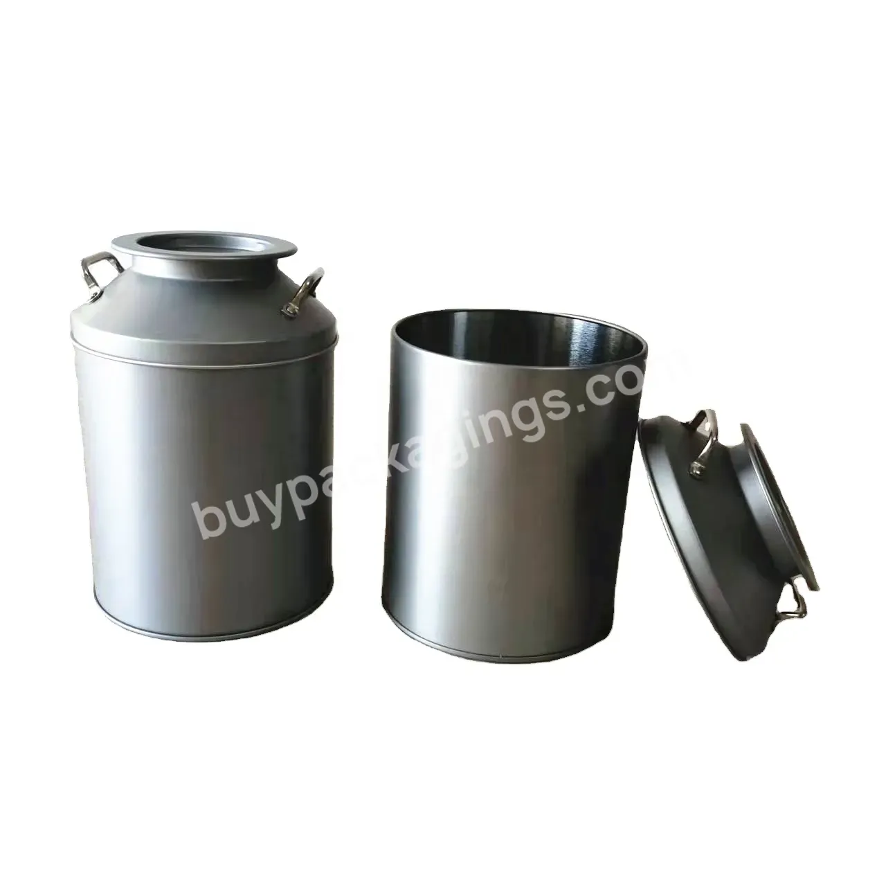 Custom Design Decorative Big Milk Churn Tin Can For Packaging Chocolate Barks Cookies Candies 110dx160hmm - Buy Metal Milk Churn Container Washing Powder Metal Container,Decorative Milk Can Tinplate Churn Can With Handle,Large Milk Chocolate Packagin