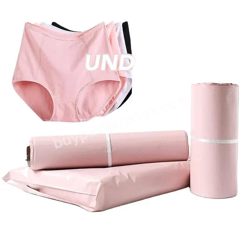 Custom Design Eco-friendly Jolly Smacker Pink Custom Poly Mailers For Underwear - Buy Custom Mailing Bags,Small Mailing Bags,Biodegradable Poly Bag.