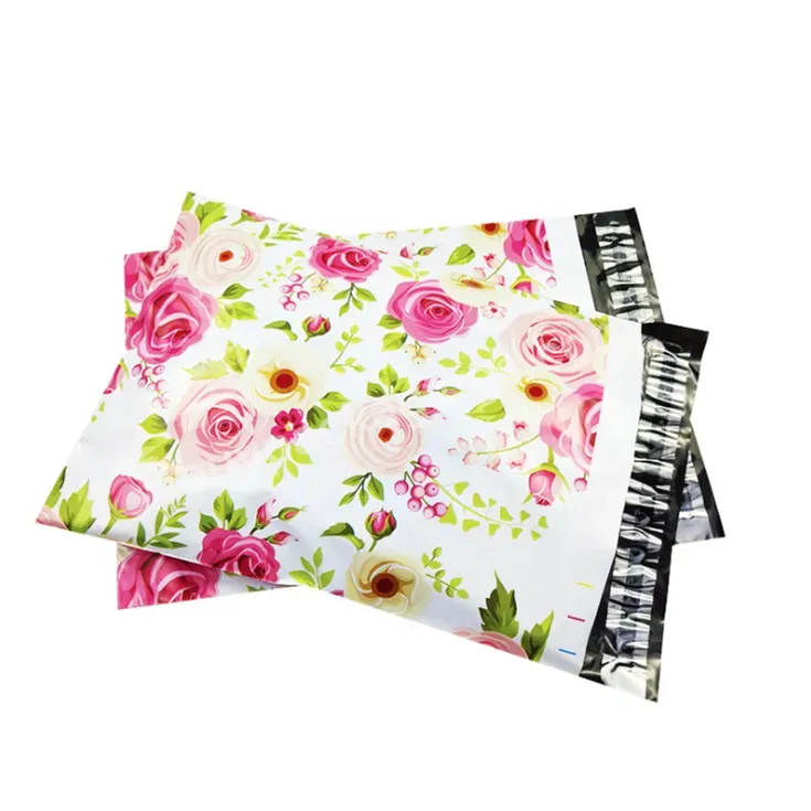 Custom Design Flower Mixed Color Mailing Bags Pink Recycled Tear-proof Plastic Polymailer - Buy Mixed Color Mailing Bags,Mailing Bags Pink,Plastic Polymailer.
