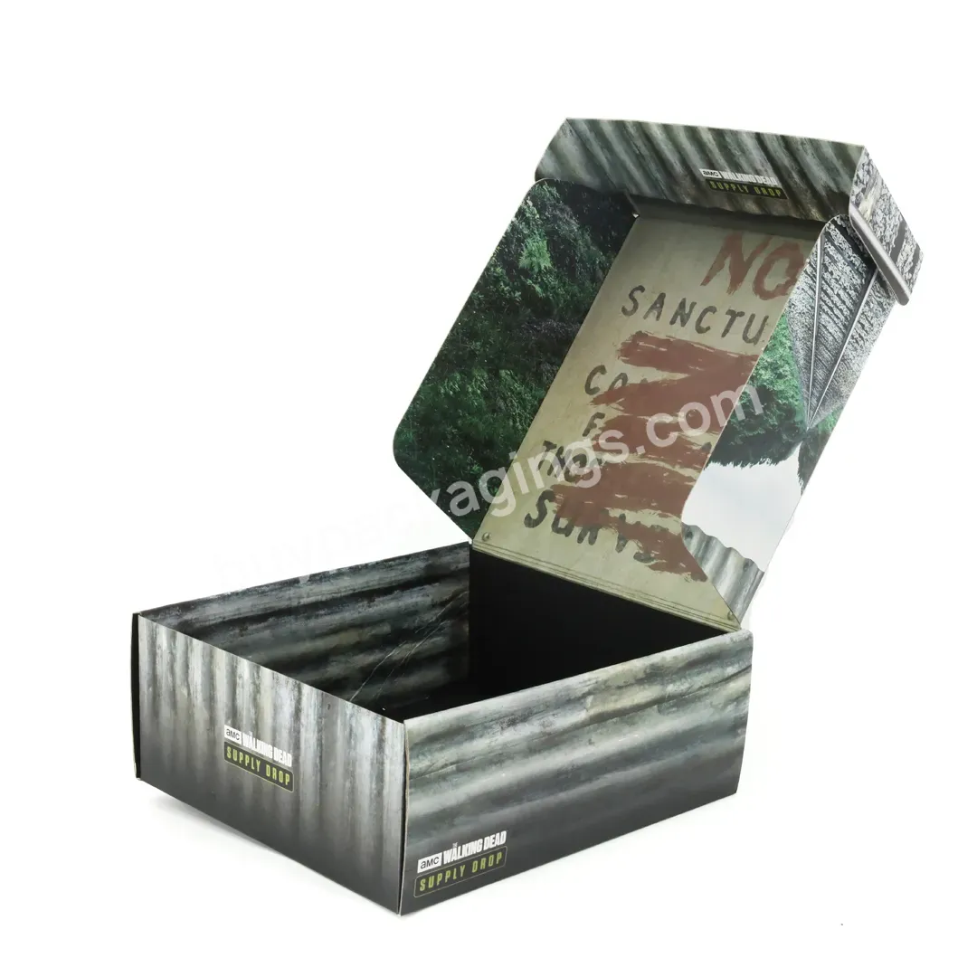 Custom Design Foldable Custom Gift Packaging Corrugated Cardboard Storage Box - Buy Custom Printed Mailer Box,Recycled Kraft Folding Box,Printed Logo Gift Clothing Box.