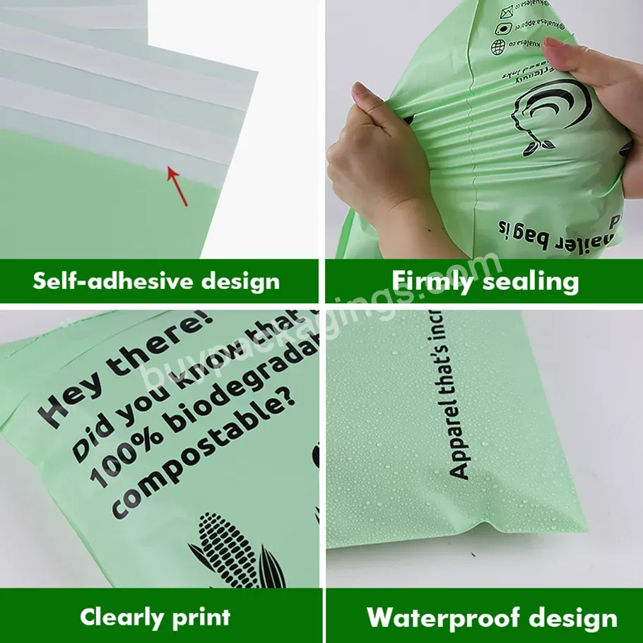 Custom Design Printed Biodegradable Mailer Bags Matte Green Mailing Packaging Eco-friendly Garment Clothing Shipping Bags - Buy Compostable Mailing Bags Biodegradable Shipping Bags,Wholesale Tshirt Bag Courier Biodegradable Plastic Bags With Logo Pri
