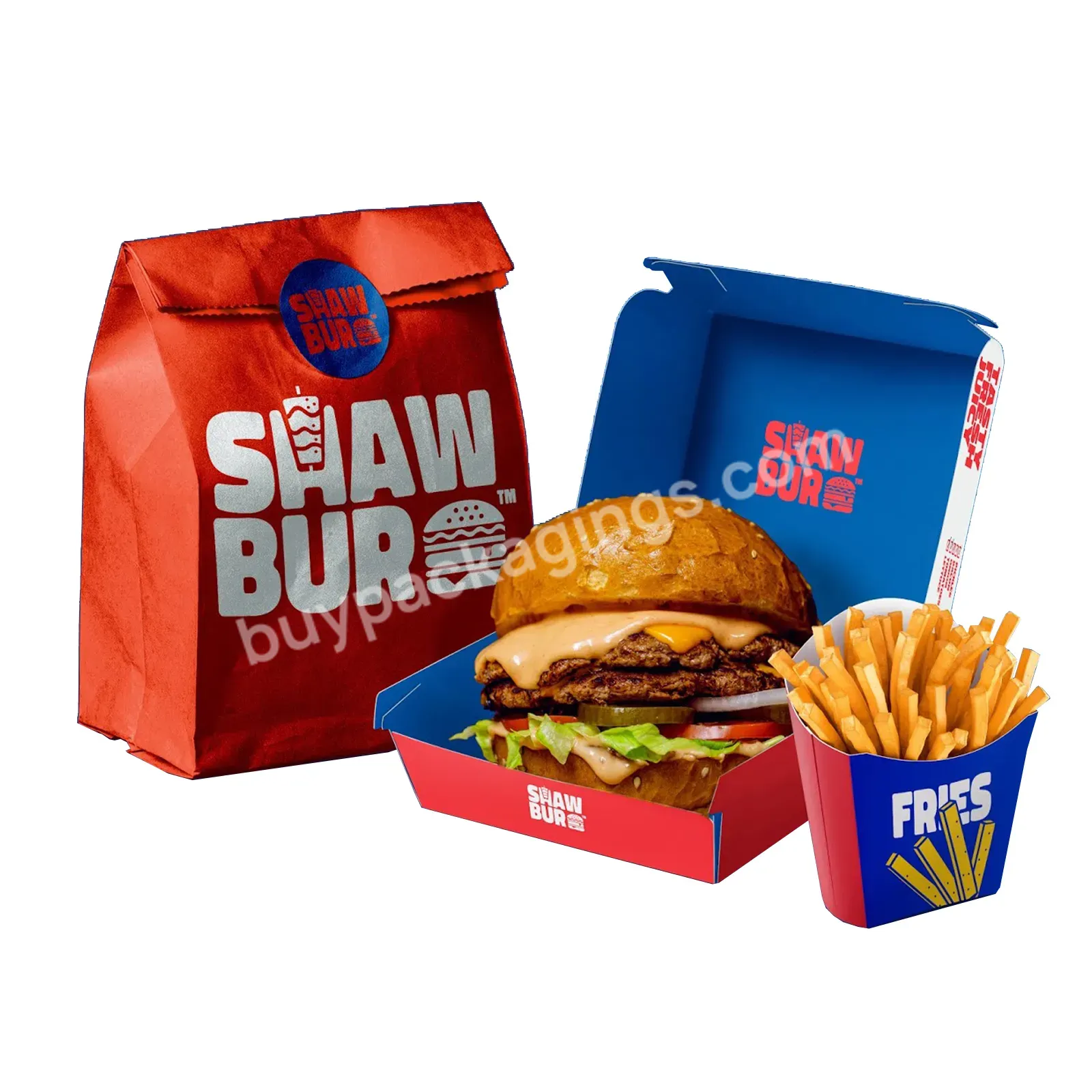 Custom Design Printed Logo Small Food Package Burger Sustainable To Go Packaging Paper Box Carry Out Containers - Buy Sustainable To Go Packaging,Carry Out Containers,Small Food Package.