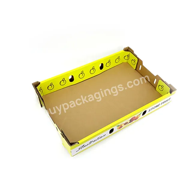 Custom Design Recycle Corrugated Carton Cardboard Boxes Vegetables Fruit Box Food Paper