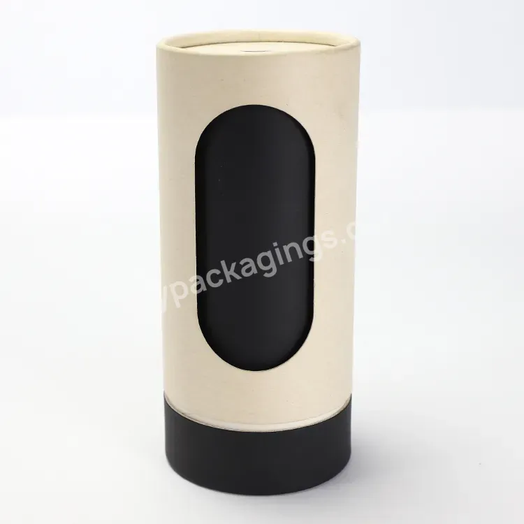 Custom Design Round Tube Paper Box Cylinder Cardboard Display Box With Window - Buy Round Paper Box,Design Custom Gift Box,Cylinder Cardboard Box.