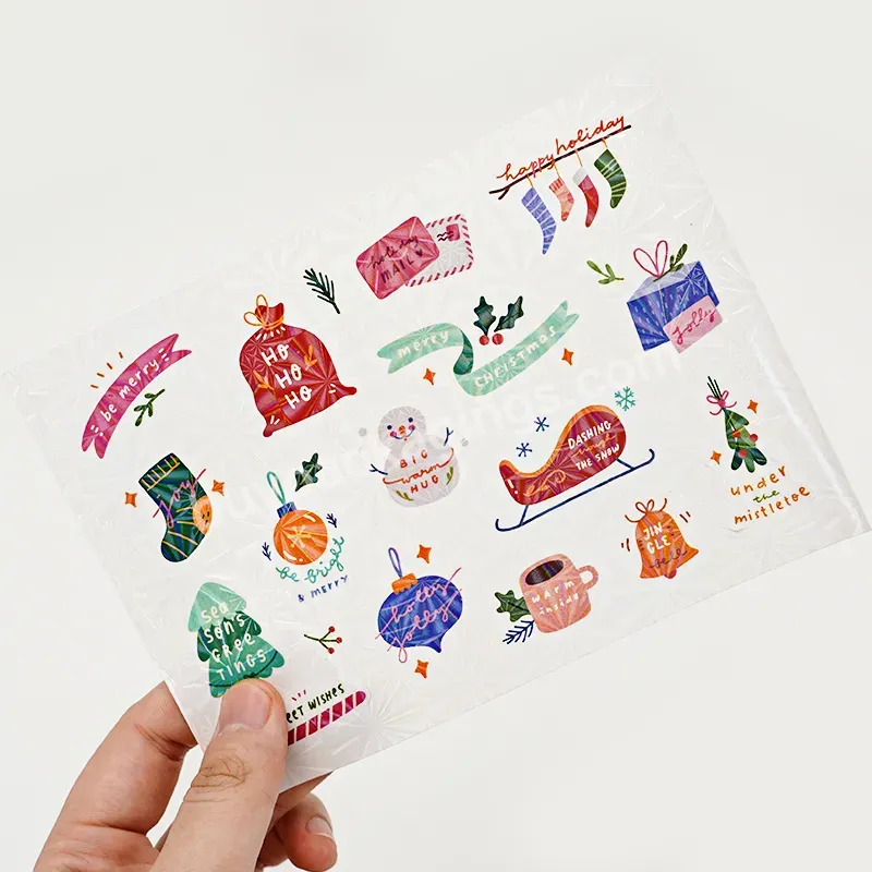 Custom Design Self Adhesive Paper Labels Printing Custom Kiss Cut Sticker Sheet