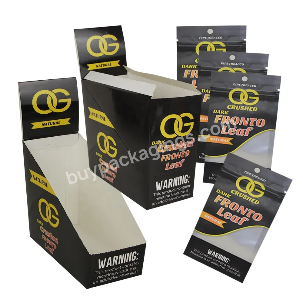 Custom Design Small Sachet Bag Foil Zip Lock Baggies Tobacco Pouch Packaging With Paper Cigarillos Box - Buy Cigarillos Box,Tobacco Pouch Packaging,Foil Zip Lock Baggies.