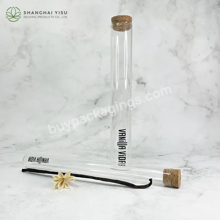 Custom Different Size Transparent Glass Test Tube Bottle With Cork Stopper - Buy Tubes For Vanilla,Test Tube Glass,Borosilicate Glass Tube.