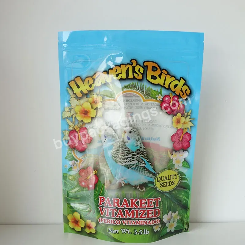 Custom Digital Printed Sealed Package Plastic Doy Pack Zipper Pouch Pet Food Birdseed Packaging Bag For Small Businesses - Buy Pet Food Pouch,Packaging Bags For Small Businesses,Sealed Package.