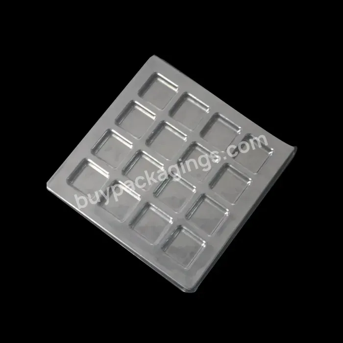 Custom Disposable Clear Oem Chocolate Plastic Thermo Forming Food Plastic Tray For Chocolate Cake Candy Container Tray - Buy Oem Design Chocolate Packaging Tray,Plastic Tray For Chocolate Cake Candy Food,Disposable Clear Chocolate Plastic Container Tray.