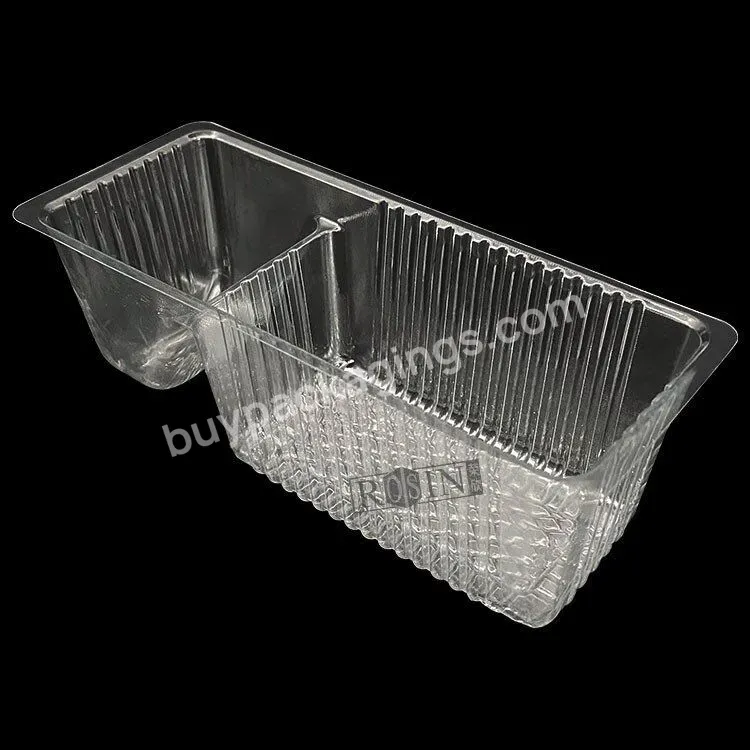 Custom Disposable Small Rectangular Transparent Compartment Snack Tray Plastic Container For Potato Chips And Biscuits Container - Buy Transparent Snack Tray,Plastic Container For Potato Chips,Custom Disposable Transparent Plastic Container.