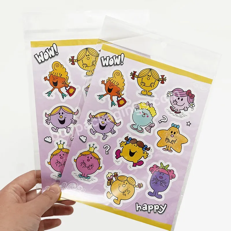 Custom Eco-friendly Adhesive Vinyl A4 A5 Diy Planner Kiss Cut Sticker Sheet Printing With Opp Bag Pack - Buy Planner Sticker Sheets,Wholesale Sticker Sheets For Planner,Wholesale Waterproof Custom Printing Vinyl Kiss Cut Cute Paper Sticker Sheet For