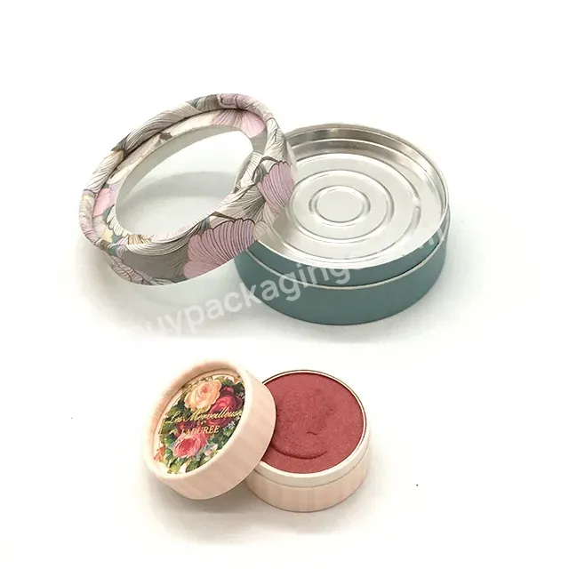 Custom Eco Friendly Cardboard Container Round Paper Box For Cosmetic Blush Packaging - Buy Cosmetic Box,Cardboard Paper Box,Blush Packaging.