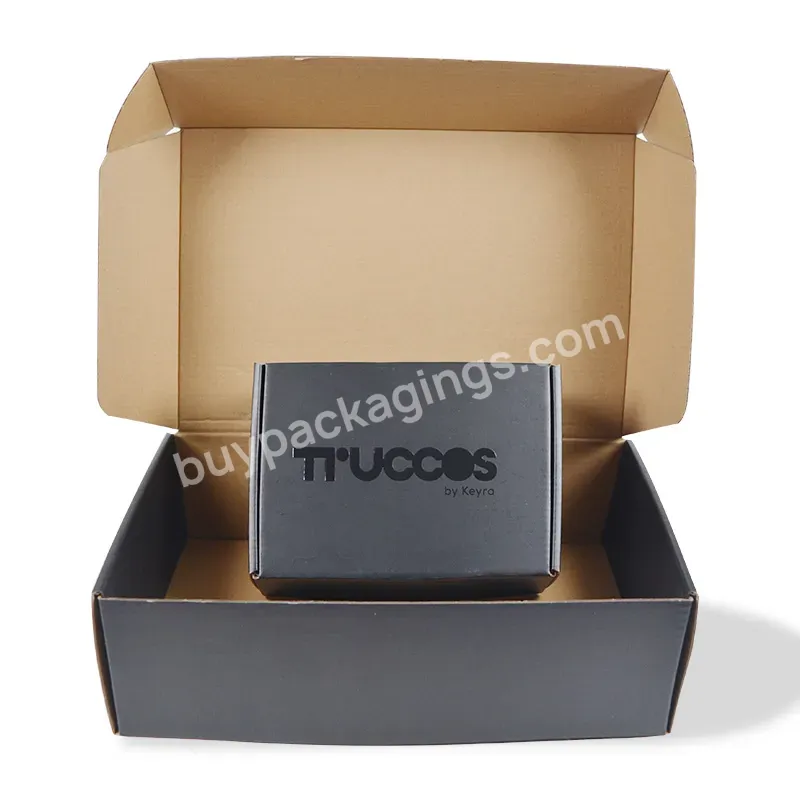 Custom Eco Friendly Color Printing Corrugated Carton Black Paper Packaging Shipping - Buy Cheaper Custom Printing Apparel Gift Packaging Corrugated Carton Black Paper Packaging Shipping Box,Custom Logo Printing Corrugated Cardboard Packaging Shipping