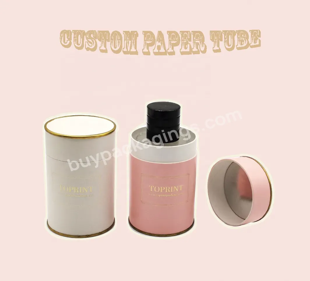 Custom Eco Friendly Cylinder Woman Franceses Perfume Oil Packaging Zero Waste Biodegradable Round Paper Boxes - Buy Round Paper Boxes,Perfume Packaging Box,Eco Friendly Packaging.
