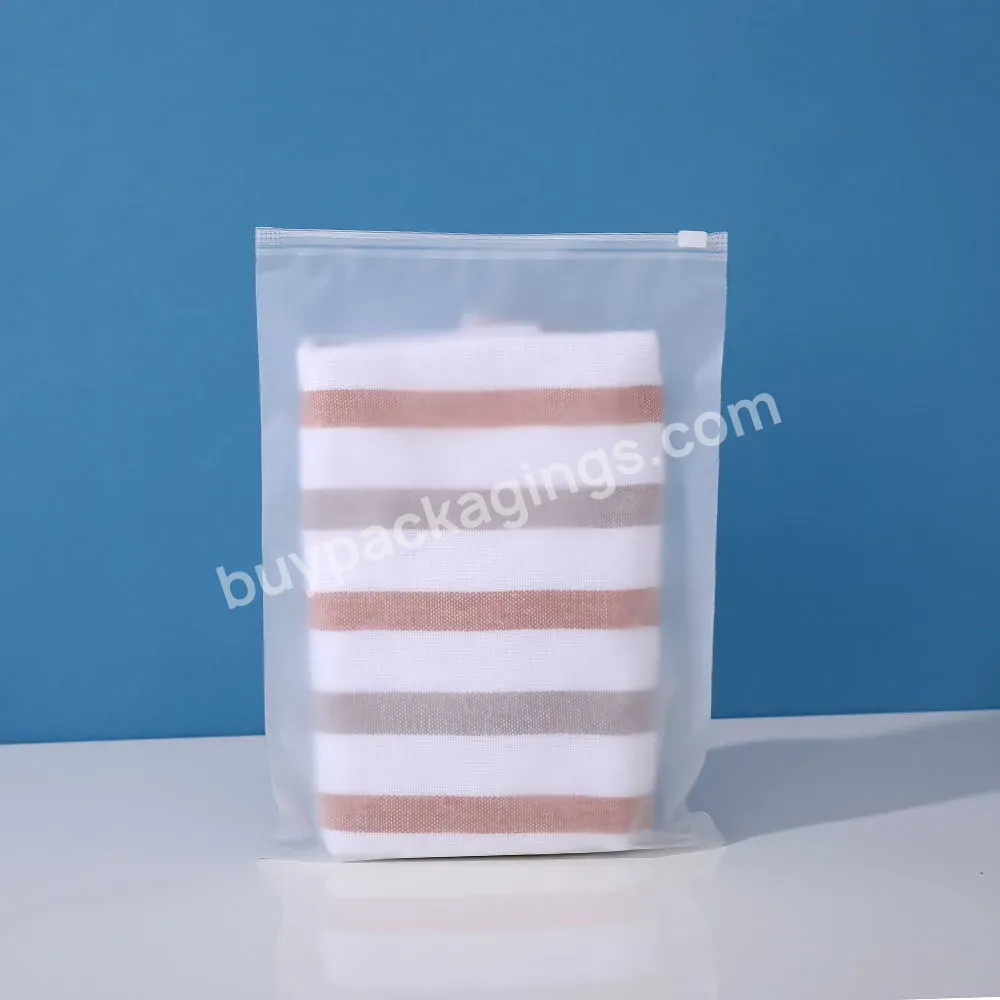 Custom Eco Friendly Frosted Logo Printed Pe Zip Lock Plastic Bags For Clothing Packing - Buy Plastic Bags Clear Packing,Clear Plastic Bags With Logo,Clear Plastic Garment Bag.