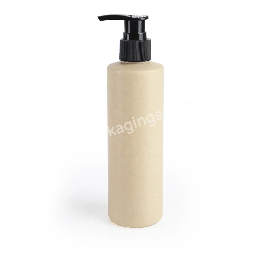Custom Eco Friendly Luxury Biodegradable Compostable 100% Wheat Straw Products Bottles Jar Cosmetics Packaging Containers - Buy Wheat Straw Bottles,Wheat Straw Biodegradable Cosmetic Jar Containers,Cosmetics Packaging Containers.