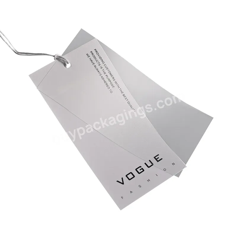 Custom Eco-friendly Recycle Kraft Paper Hang Tags For Clothing And Packaging