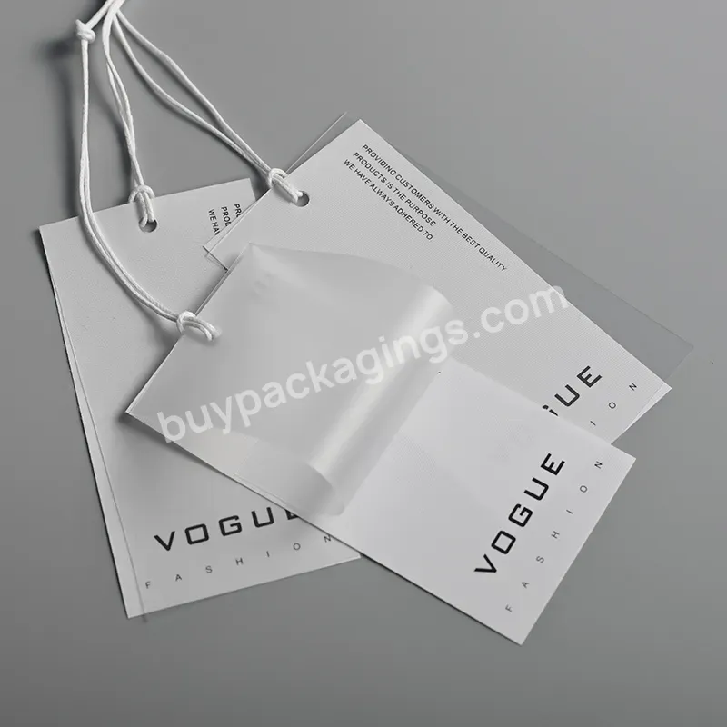 Custom Eco-friendly Recycle Kraft Paper Hang Tags For Clothing And Packaging