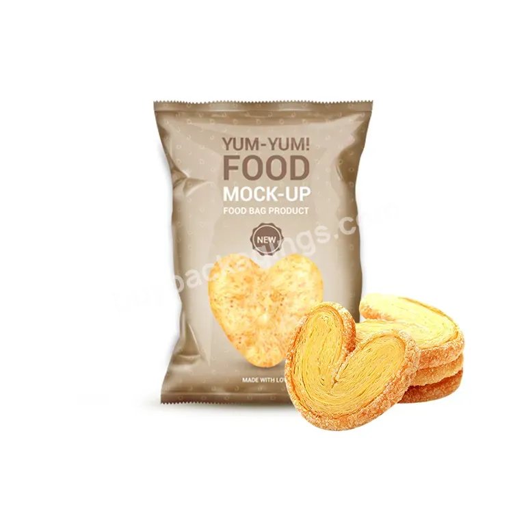 Custom Empty Size Heat Seal Middle Seal Back Seal Biscuit Potato Chip Candy Plastic Bag - Buy Biscuit Bag,Potato Chip Bag,Candy Bag.