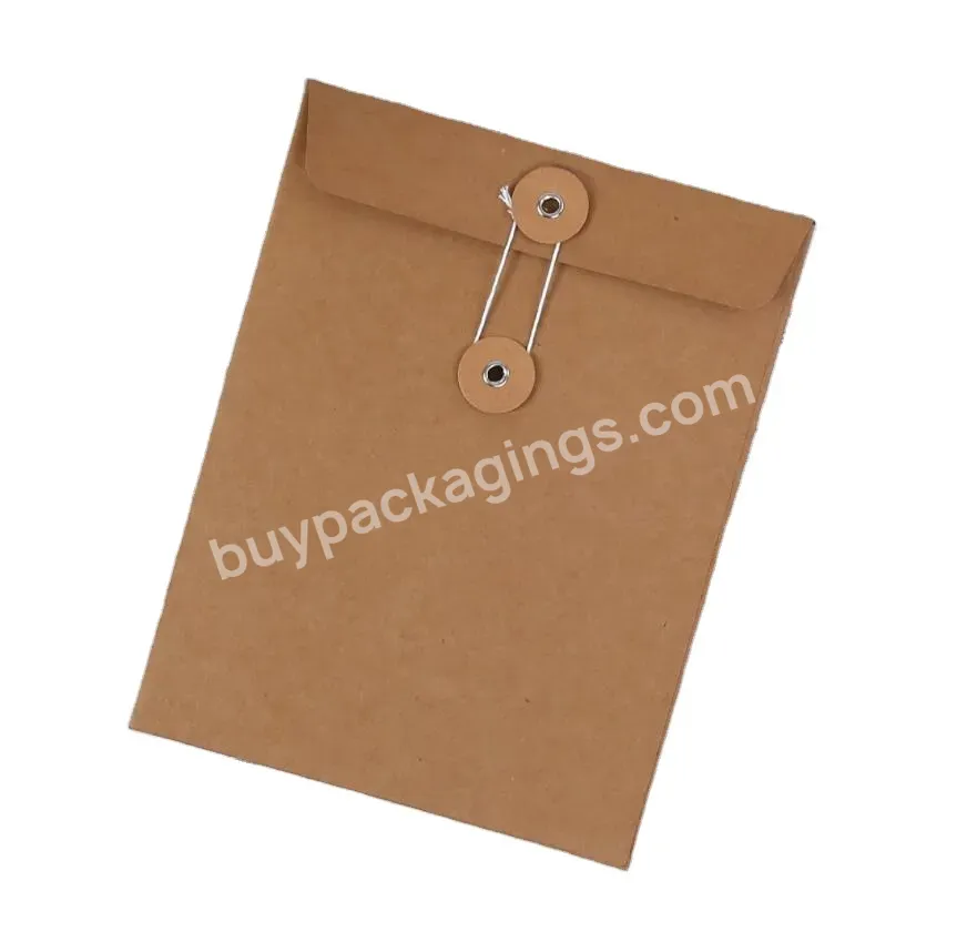 Custom Envelope Packing Bag Gift/garments Kraft Paper Document Envelope With Logo - Buy Brown Kraft Paper Envelope For Invitation,Kraft A4 Thick Kraft Envelope,Recycled Kraft Paper Mailer.