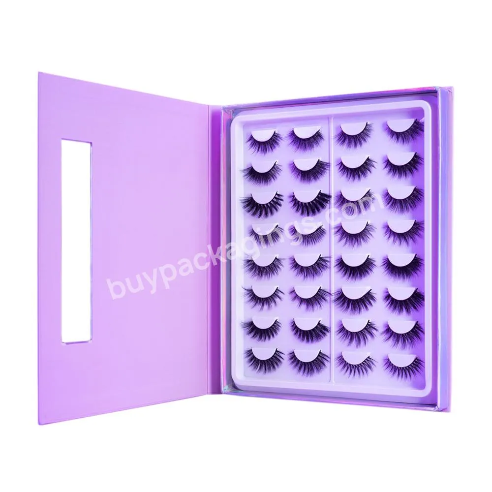 Custom Eye Lash Book Glitter Lashbook Packaging