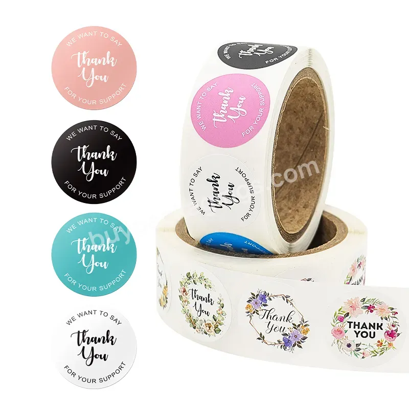 Custom Factory Price Round Personalized Thank You For Your Small Business Packaging Gifts Sticker - Buy Buy Sticker Thank You,Thank You Sticker Heart,Hank You For Your Patronage Sticker.