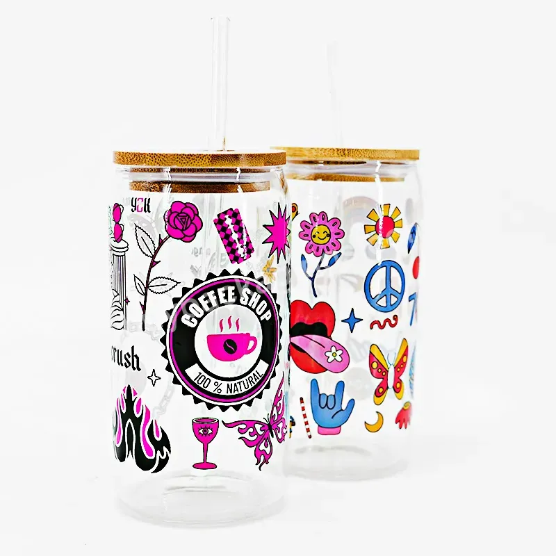 Custom Factory Wholesale's Cups And Tumblers Libbey Glassware And Cans Wraps And Die-cut Sublimation Transfers - Buy Buy Screen Print Heat Transfers,16 Oz Dtf Transfers,Ready To Press Heat Transfers.