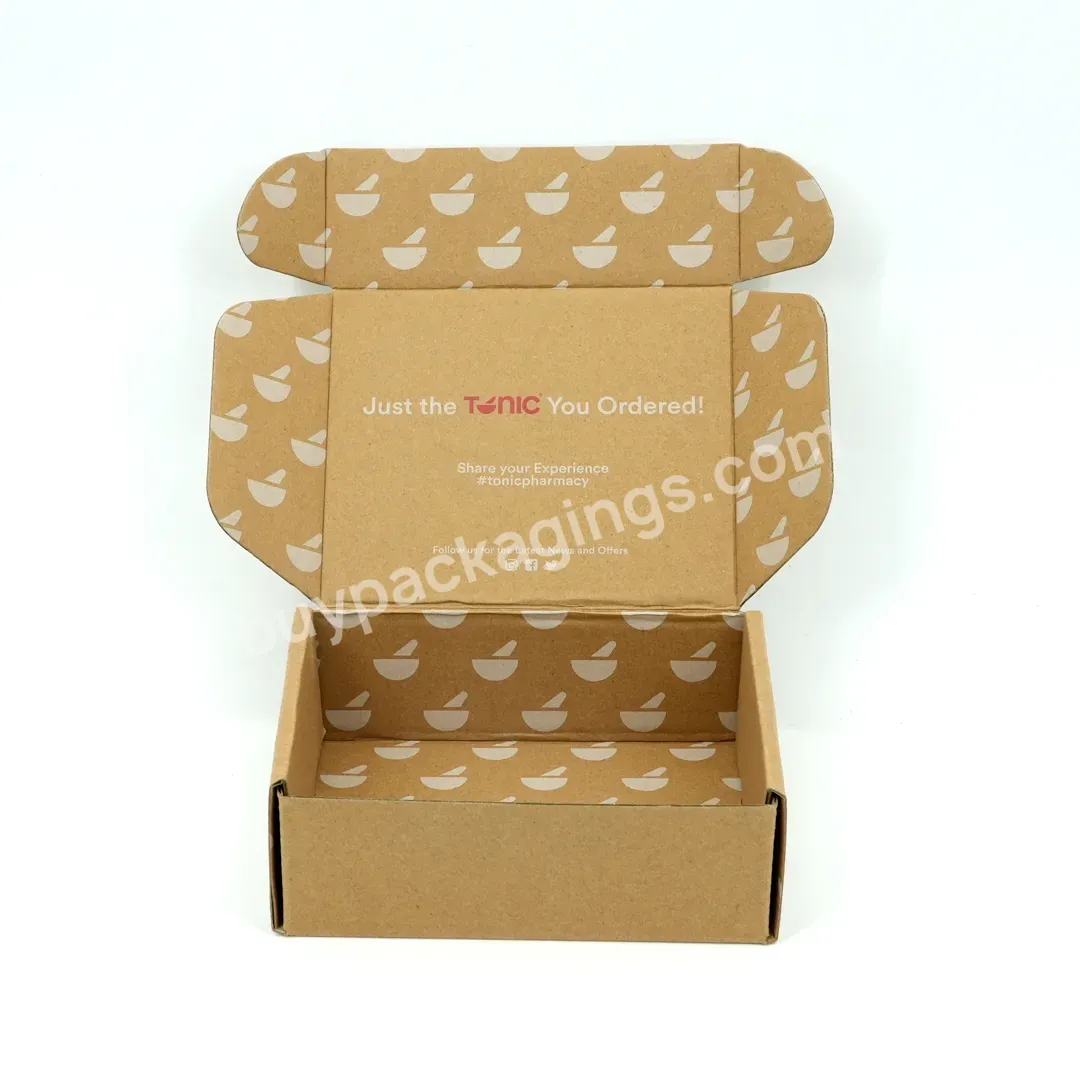 Custom Foldable Custom Gift Packaging Brown Kraft Paper Corrugated Cardboard Storage Box - Buy Custom Printed Mailer Box,Recycled Kraft Folding Box,Corrugated Shipping Box Printed Logo Gift Clothing Box.