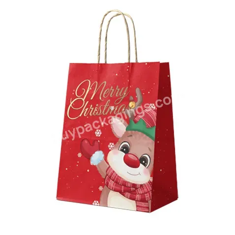 Custom Food Clothes Gift Branded Logo Christmas Tote Colorful Package Shopping Kraft Paper Bag With Handle - Buy Customized Take Away Food Bag Fashion Shopping Bag Colorful Printing Kraft Paper Bags,Wholesale Custom Printed Black Luxury Shopping Gift