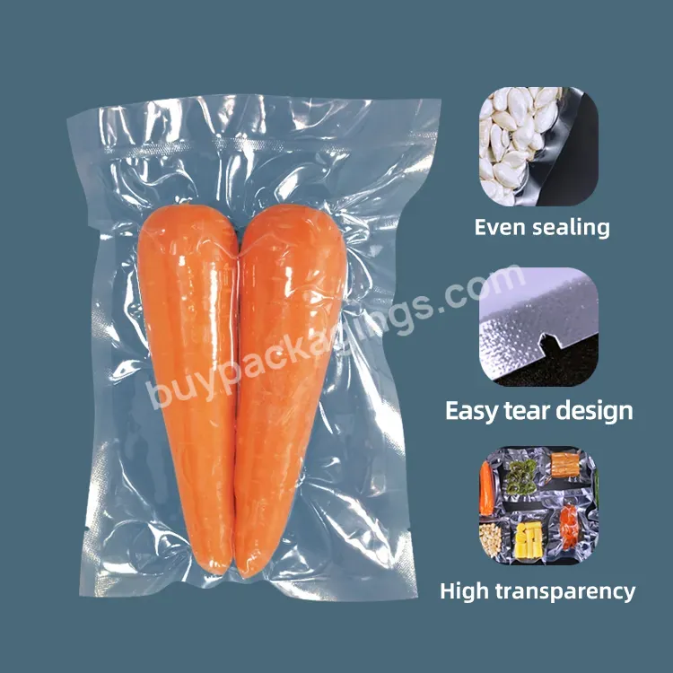 Custom Food Grade Sterilization Vacuum Sealer Bags Plastic Vacuum Packaging Clear Retort Pouch Bag For Food 500g - Buy Food Vacuum Bag,Vacuum Bag,Sterilization Retort Pouch Bags.