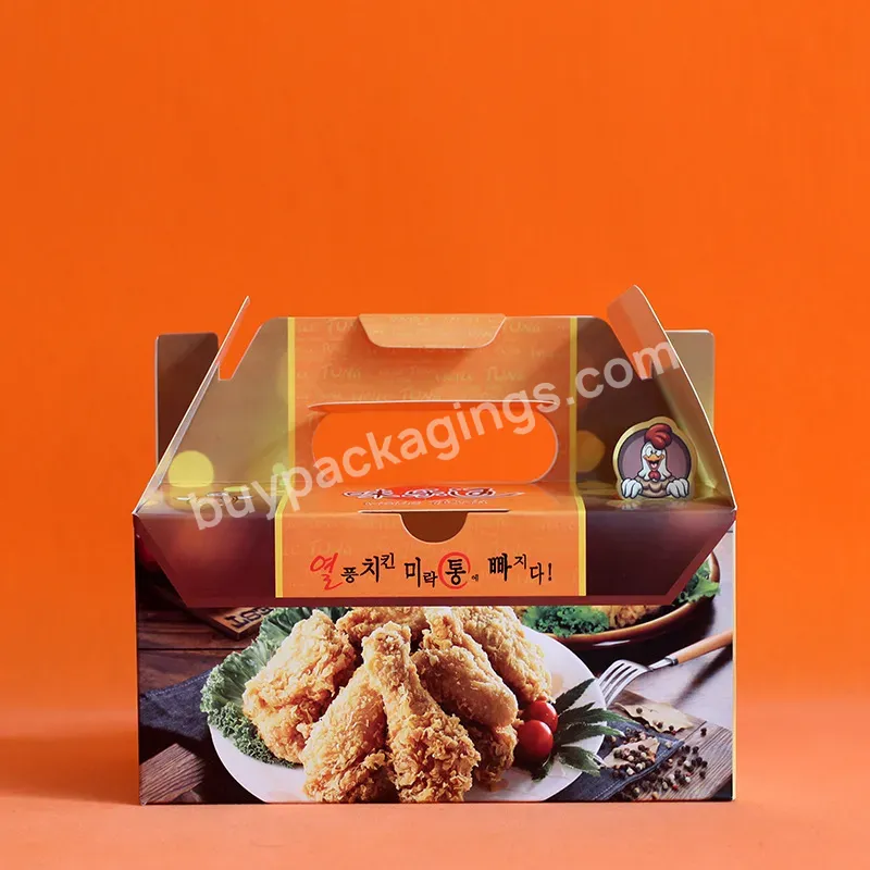Custom Fried Chicken Box Take Out Fast Food Burger Fry Chicken Hotdog Box - Buy Fried Chicken Packaging Box Wholesale,Custom Fried Chicken Box,Packaging French Fried Chicken Box.