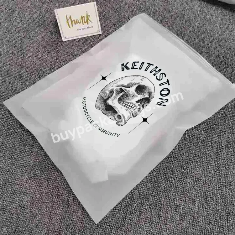 Custom Frosted Zip Seal Ziplock Customized Pe Poly Zip Lock Plastic Bag With Custom Logo T Shirt Bag - Buy T Shirt Bag Plastic,Zip Lock Plastic Bag With Custom Logo,Plastic Bag Customized Plastic Bag With Logo Print.