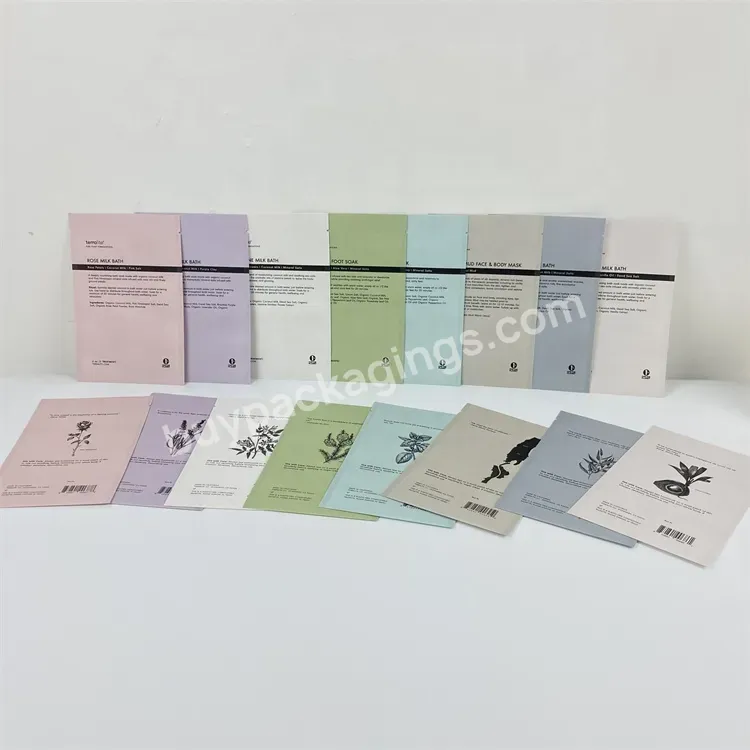 Custom Full Colors Printing Eco-friendly Biodegradable Paper Sachets For Skincare Plastic Pla Compostable Paper Bags - Buy Cornstrach Compostable Bags,Biodegradable Paper Bags,Skincare Biodegradable Paper Sachets.
