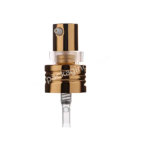 Custom Glossy Gold Crimp Cosmetic Perfume Spray Pump - Buy Crimp Perfume Pump.
