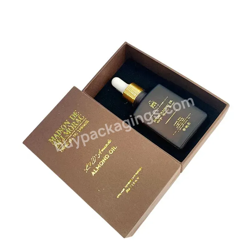 Custom Gold Hot Foil 30ml Rectangle Square Amber Frosted Brown Essential Oil Serum Glass Dropper Bottle With Paper Box - Buy Square Rectangle Dropper Bottle With Box,30ml 50ml 100ml 1oz Rectangular Beard Essential Oil Bottles Frosted White Black Squa