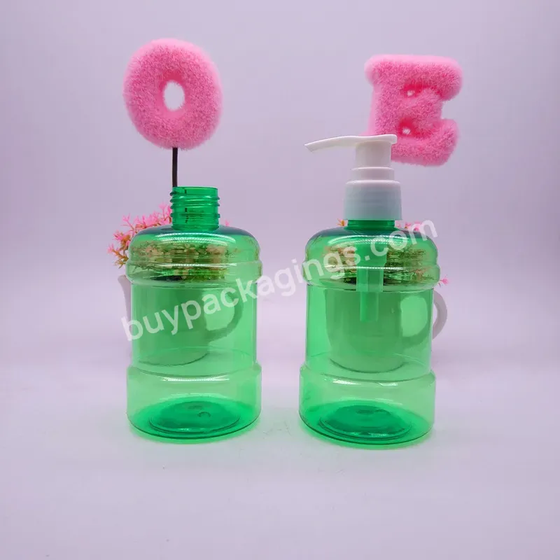 Custom Green Transparent Pet Lotion Bottles Printing Logo Plastic Hand Sanitizer Bottle Empty - Buy Plastic Bottles,Hand Sanitizer Bottle,Pet Bottles.
