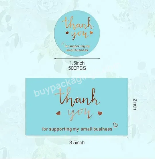 Custom Greeting Trading Print Note Business Cards Unique Design Gold Foil Thank You Cards For Small Business