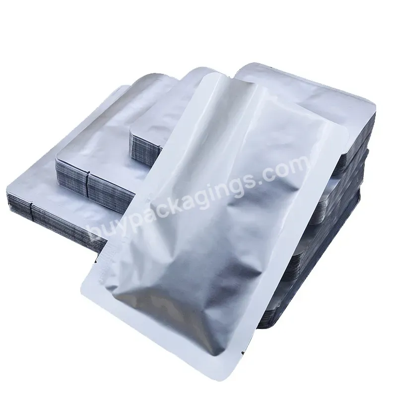 Custom Heat Seal Aluminum Foil 3 Sides Sealing Packing Vacuum Bags Storage Bags For Food - Buy Aluminum Foil Vacuum Bag,3 Side Seal Bag,Vacuum Foil Bag For Food.