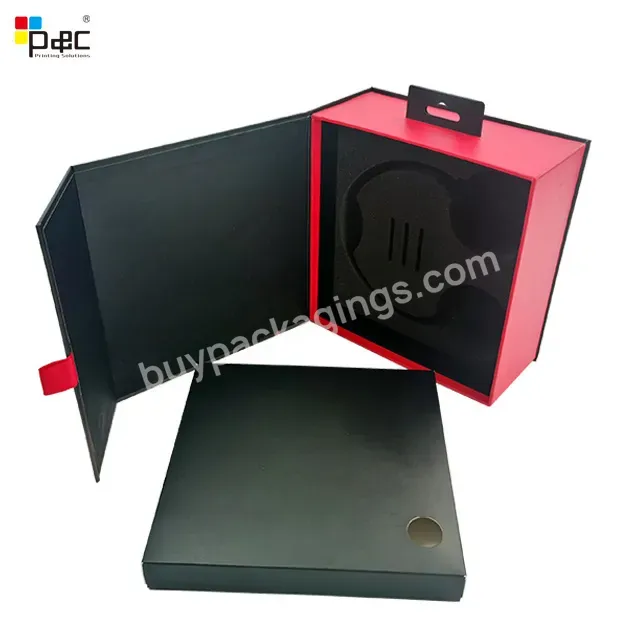 Custom High Quality Black Rectangle Gift Boxes With Magnetic Lid - Buy Magnetic Gift Box,Box Gift With Eva Tray,Gift Boxes With Magnetic Lid.
