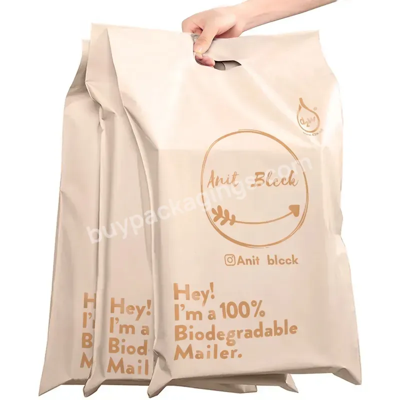 Custom High Quality Poly Mailer Personalized Logo Plastic Envelope With Handle Plant Based Mailer Design Shenzhen Packaging Bag - Buy Custom Design Poly Mailers,Plant Based Mailer Emballage,Custom High Quality Poly Mailer Personalized Logo.