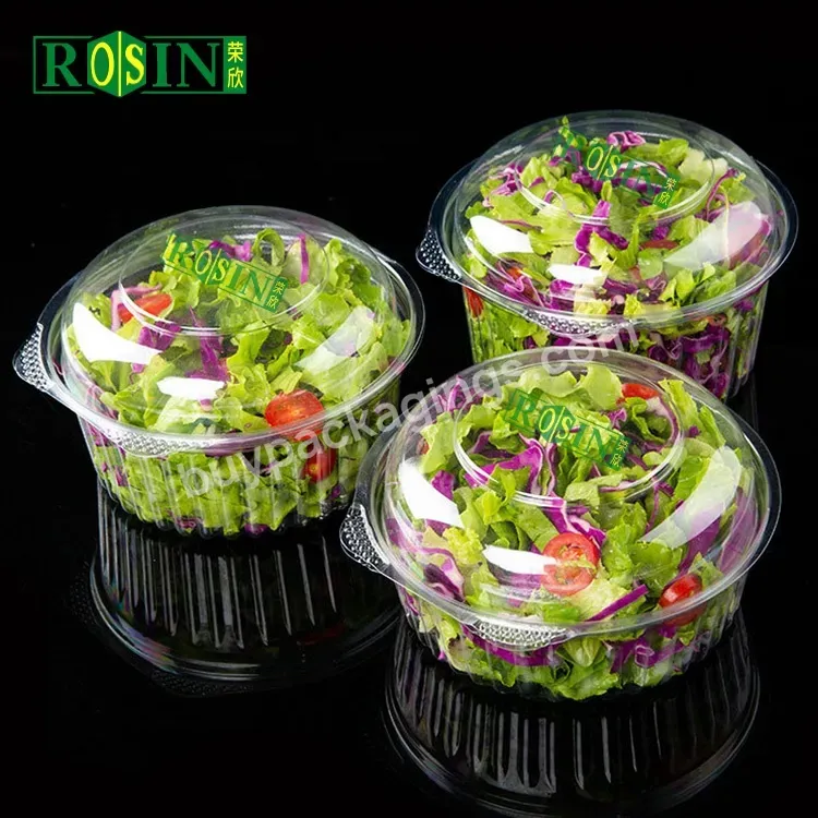 Custom Hinged Disposable Clear Plastic Fruit Salad Packaging Box Container - Buy Clear Plastic Box For Fruits,Fruit Packing Containers,Mini Plastic Fruit Disposable Container.