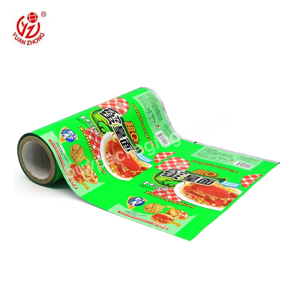 Custom Instant Noodle Food Packaging Roll Film,Food Safety Plastic Laminating Food Packaging Bags Mylar Film Roll - Buy Mylar Film Roll,Roll Film,Food Bags.