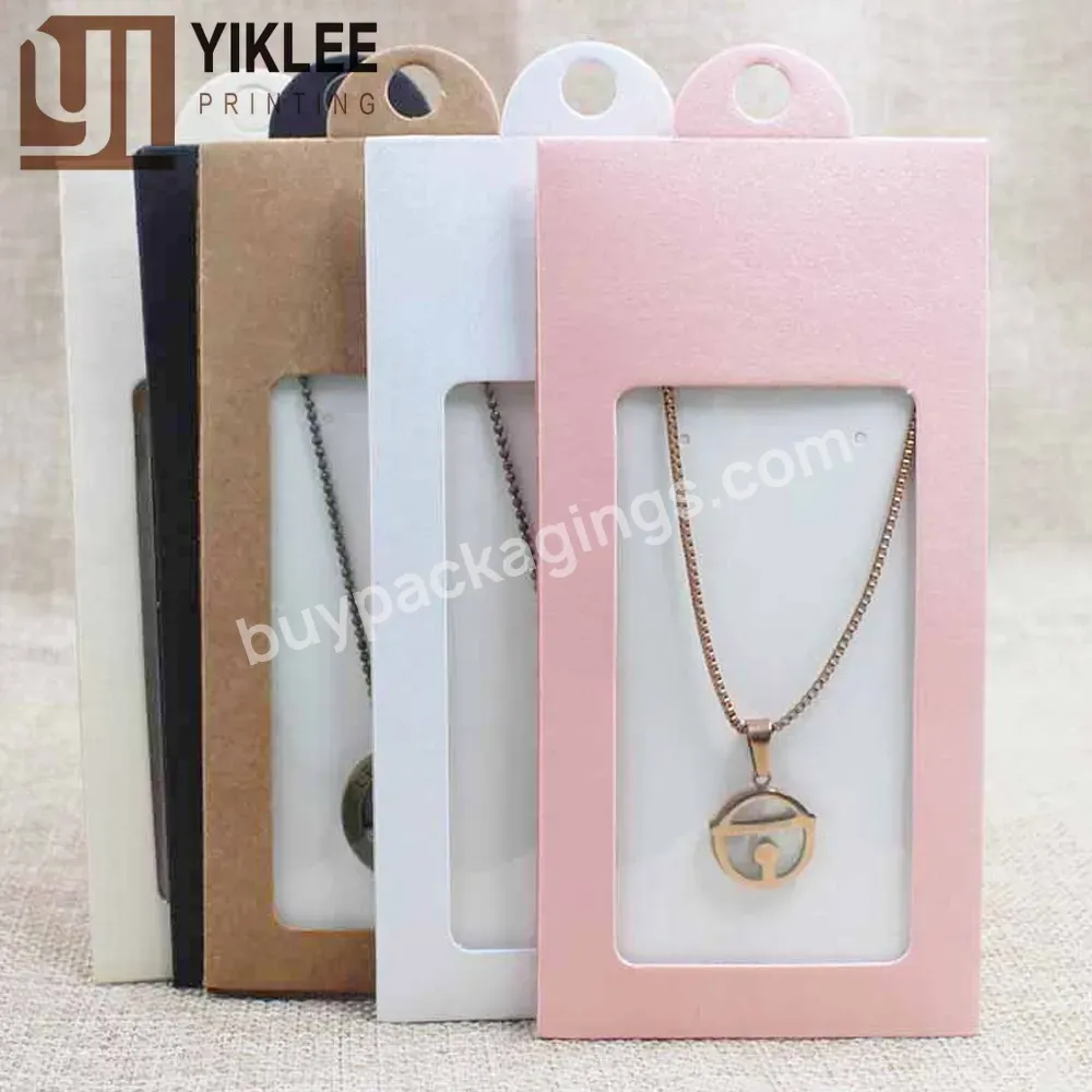 Custom Jewelry Packing Hanger Box Wrapping Pvc Window Hanger Box Gift Box Necklace /earring Cardboard Jewelry Package& Display - Buy Cardboard Jewelry Package& Display,Pvc Window Hanger Box Gift Box Necklace /earring,Jewelry Packing Hanger Box Wrapping.