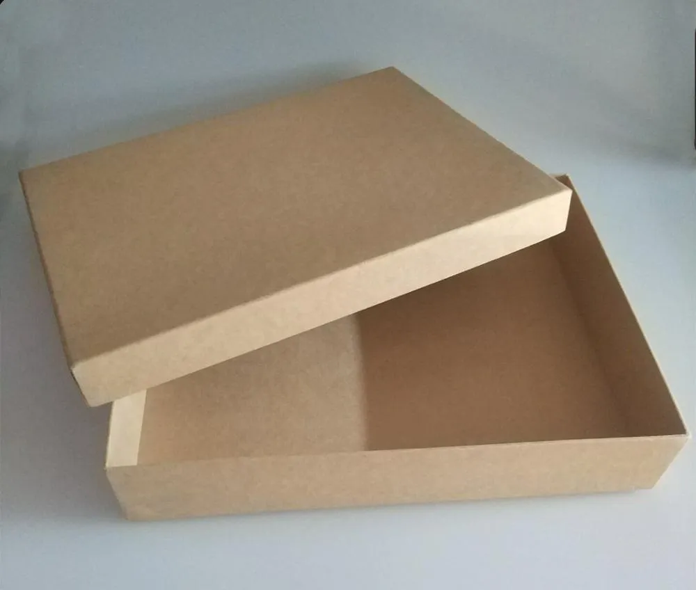 Custom kraft paper cardboard men shirt packaging gift box