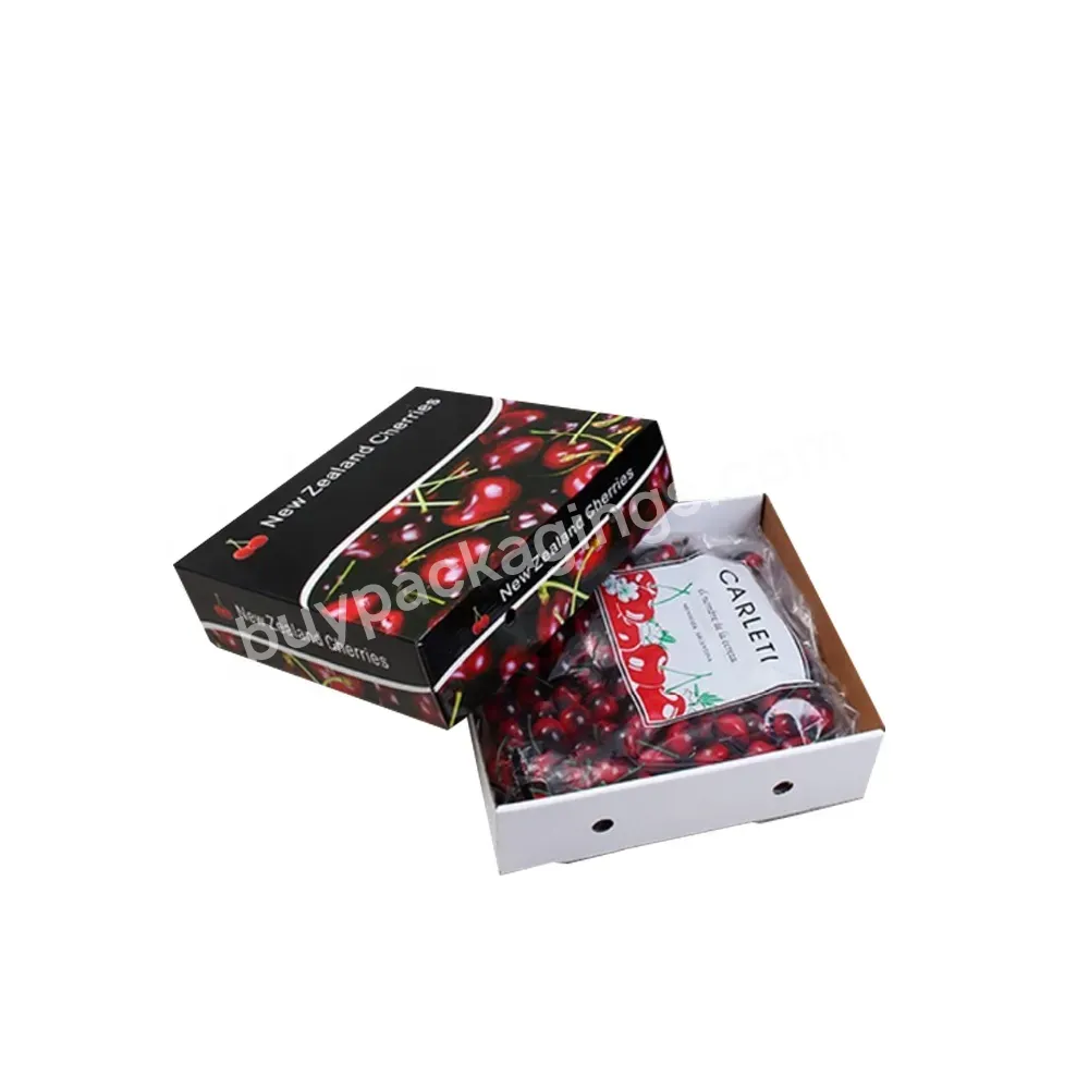 Custom Lid And Base Design Colored 5kg Cherries Tomatoes Blueberries Avocado Packaging Box Cherries Corrugated Box Fruit Carton - Buy Fruit Carton,Fruit And Vegetable Carton Box,Fruit Carton Box.